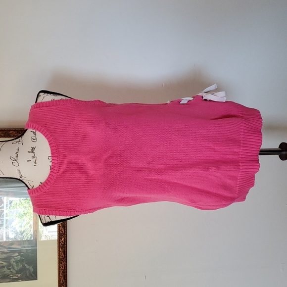 MACBETH collection pink sleeveless sweater - Picture 1 of 9